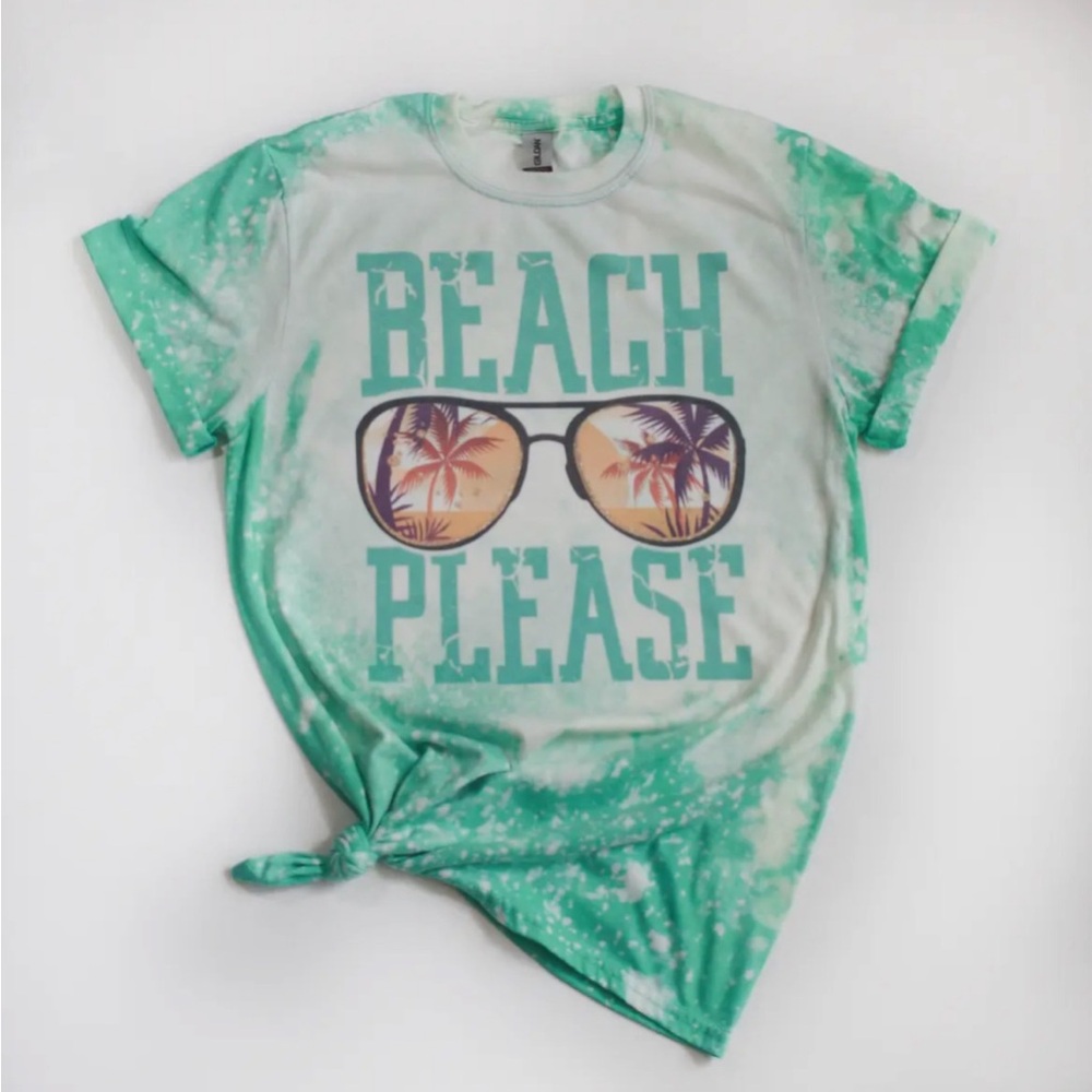 101- Beach Please Tee